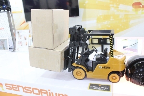 센서리움 LASER SCANNER 높이제한 시연 모형 (사진 : 헬로티)