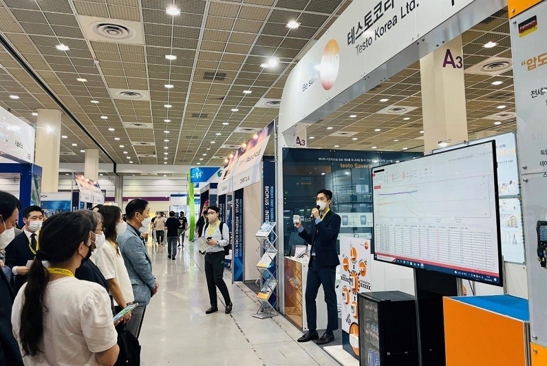 BIX 2022에 참가한 테스토코리아 부스 전경