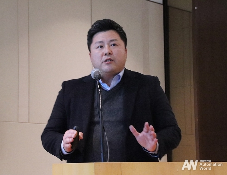 김진현 이에이트 대표가 이에이트 기업공개(IPO) 기자간담회에 참석해 코스닥 상장의 출사표를 던졌다. 