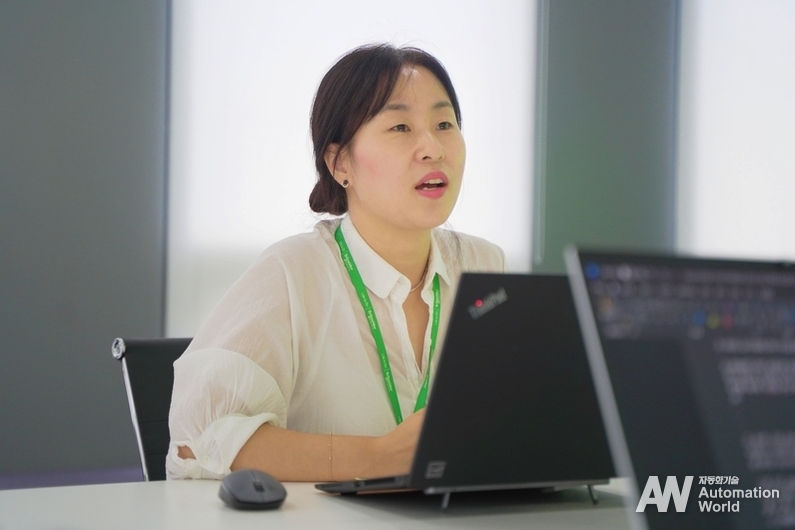 송연옥 매니저는 GP6000의 핵심 차별점 중 하나로, 슈나이더의 에코디자인 핵심 가치가 제품 개발 전 과정에 이식된 점을 강조했다.